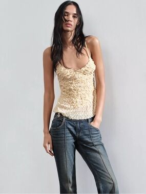 Zara ruched tank top!